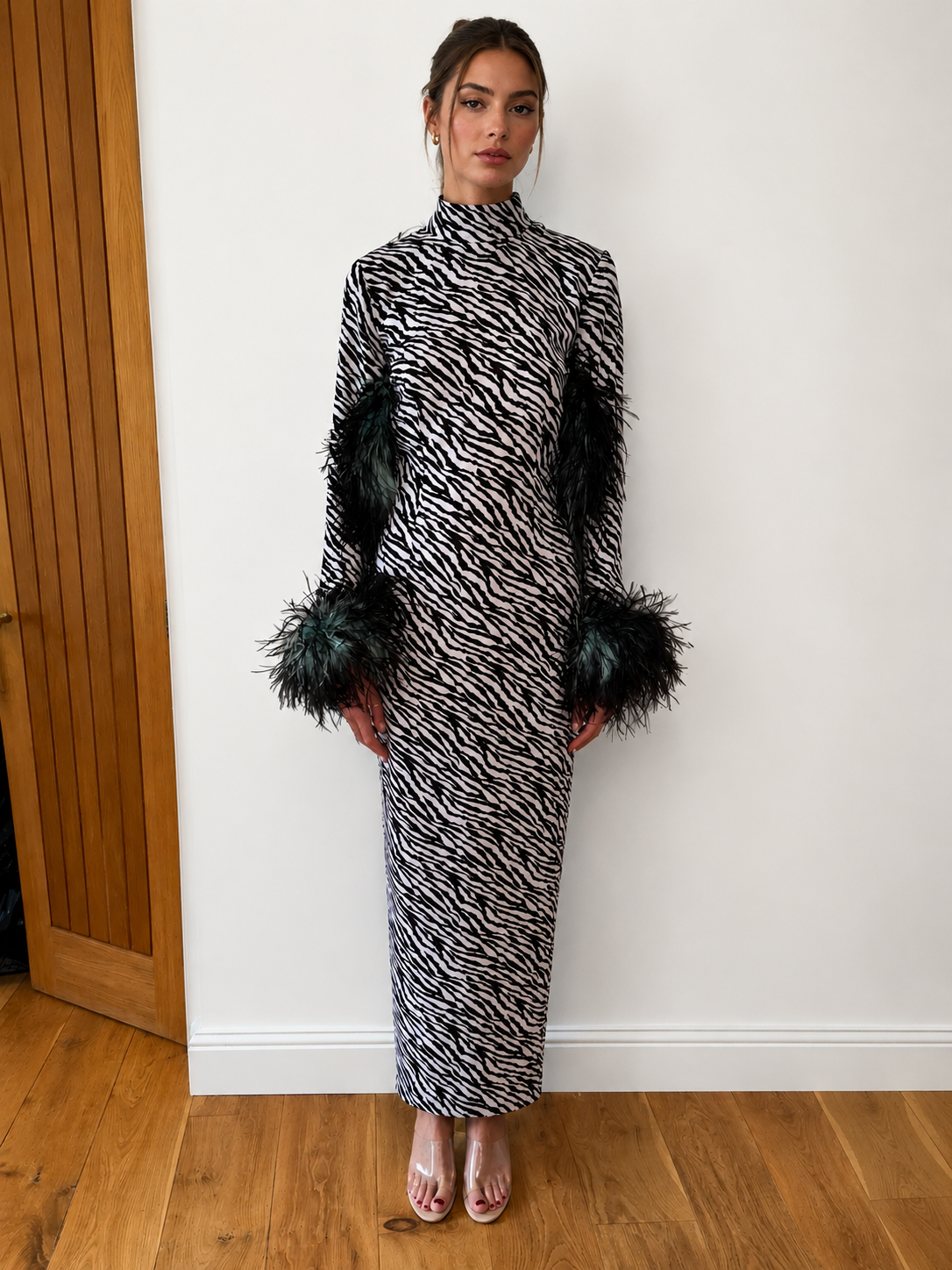 Zebra Silk Blend Dress · Immy by Junie · Made in London