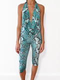 Blue Snakeprint Top · Ivy by Junie · Made in London