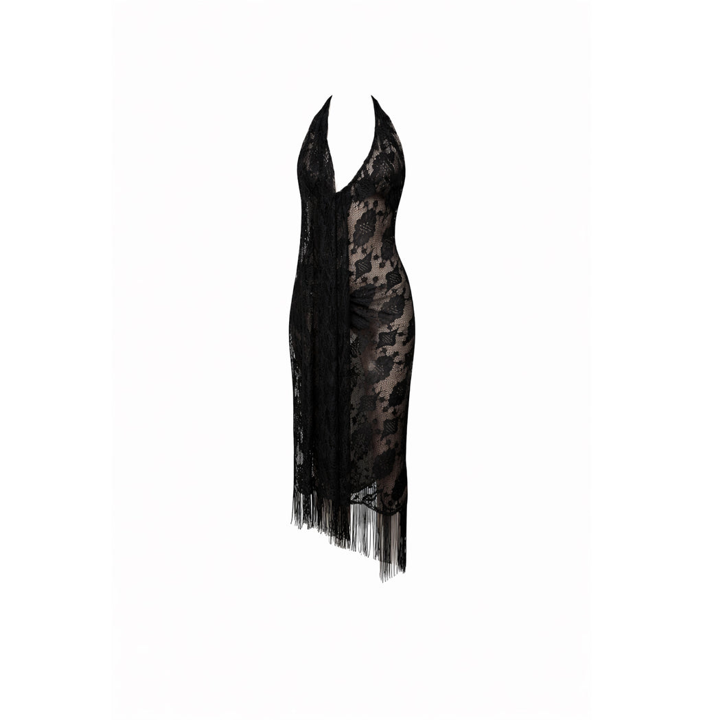 Black Fringe Dress · Tia by Junie · Made in London