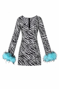 Zebra Chiffon Dress · Gisele by Junie · Made in London