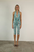 Blue Snakeprint Top · Ivy by Junie ·