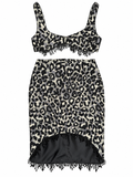 Grey Leopard Print Skirt · Mia by Junie ·