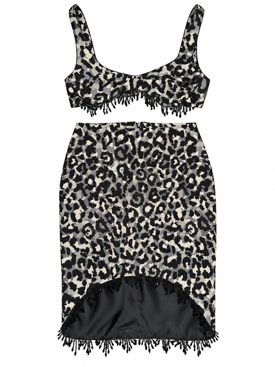 Grey Leopard Print Skirt · Mia by Junie ·