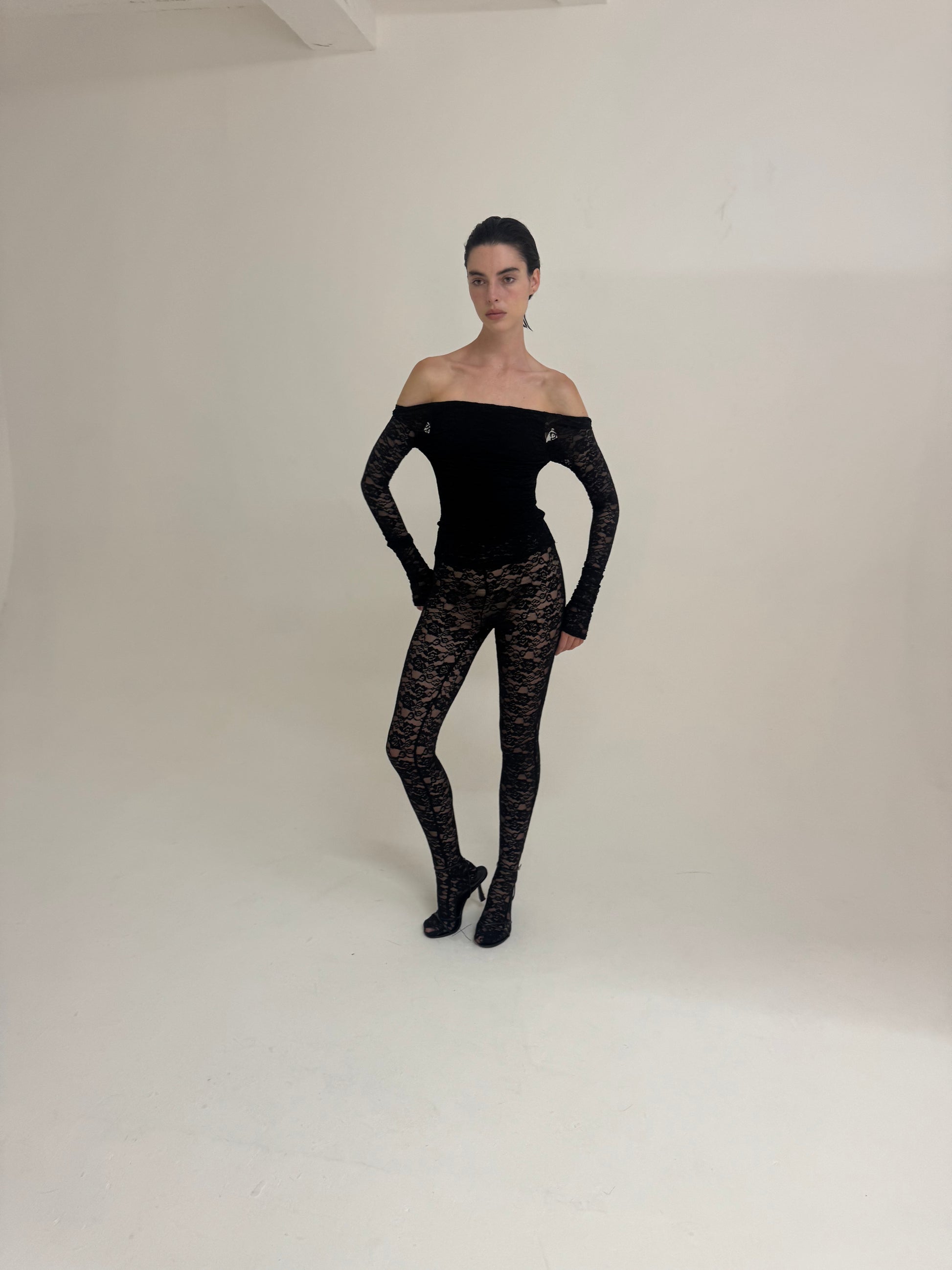 Lia Set - Black Lace