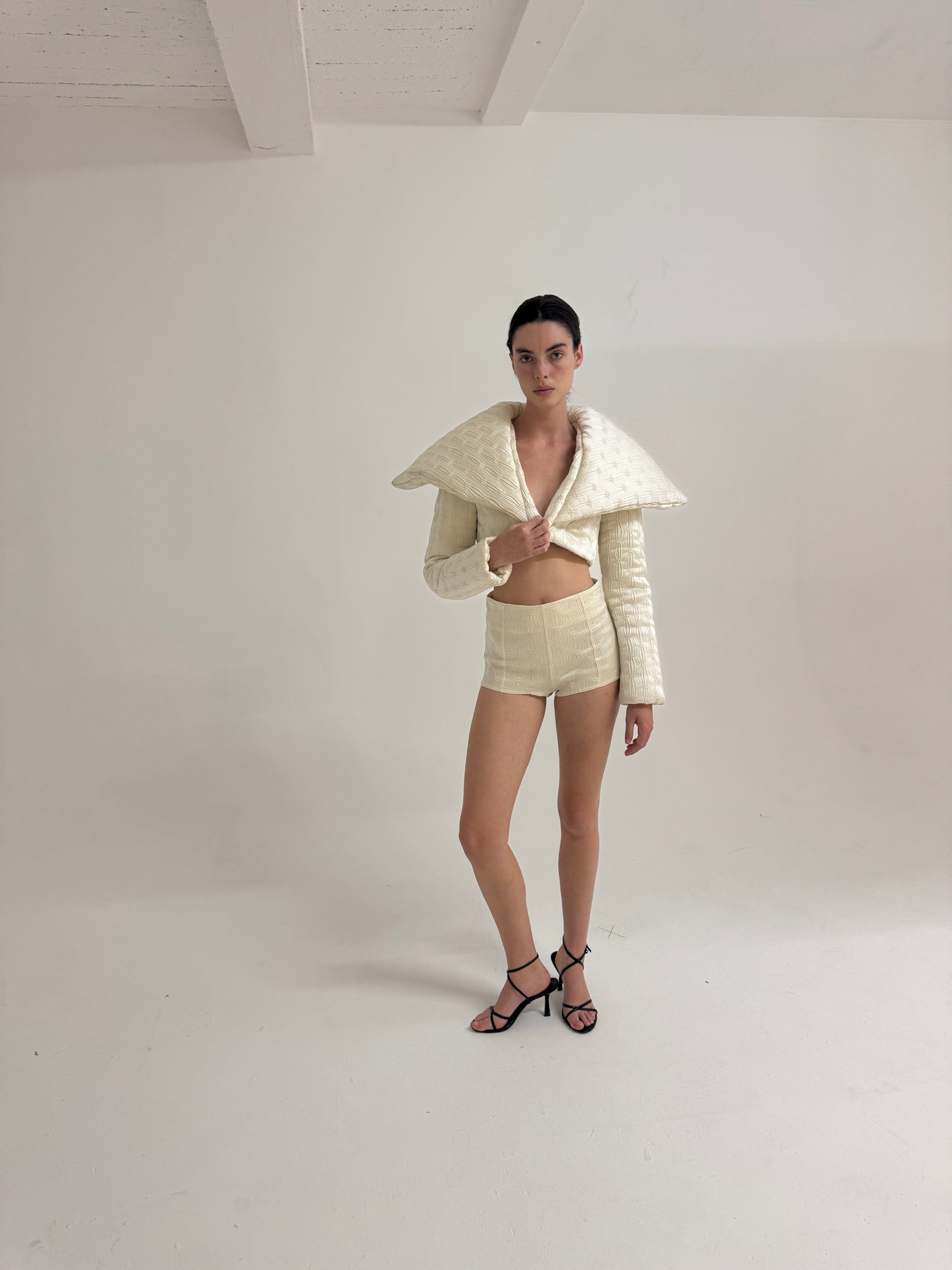 Lips Hot Pants - Ivory