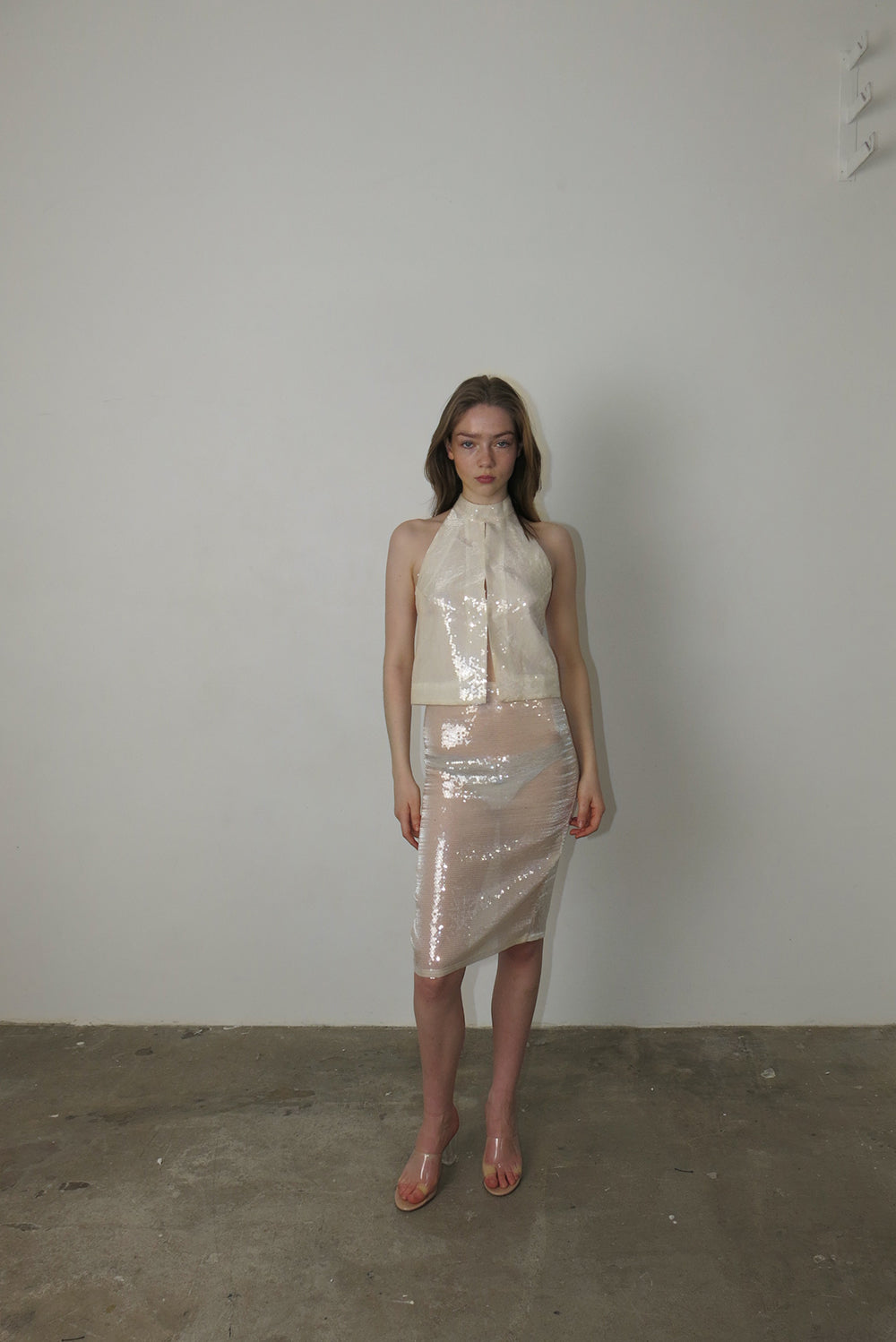 Ivory Sequin Top · Bella by Junie · Made in London