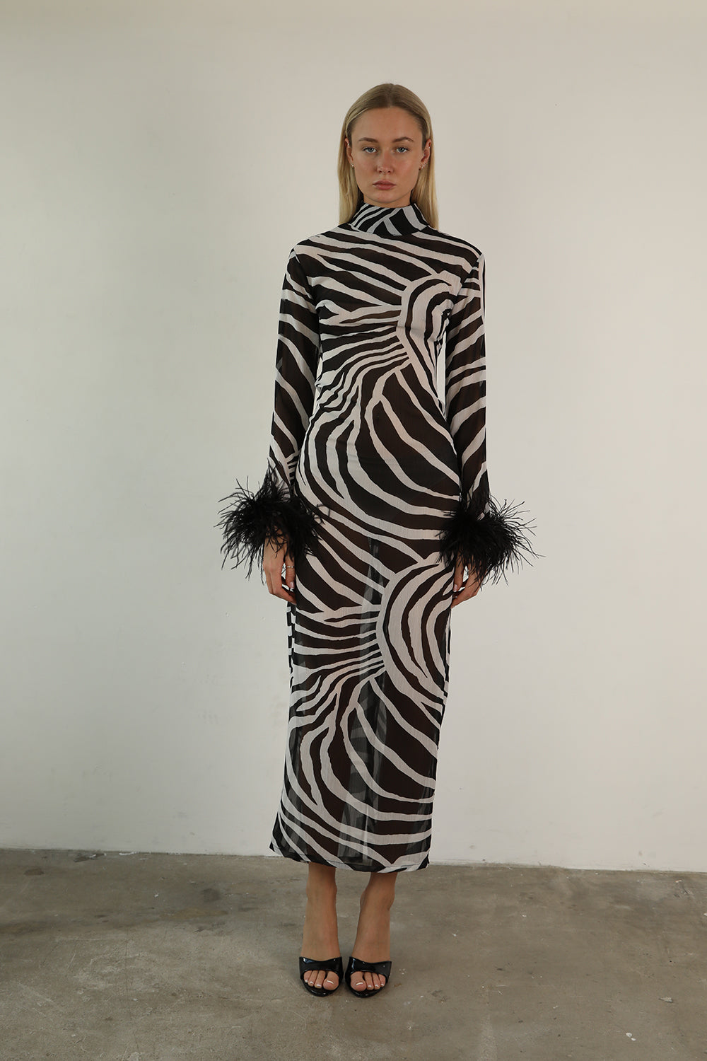 Zebra Chiffon Dress · Immy by Junie ·