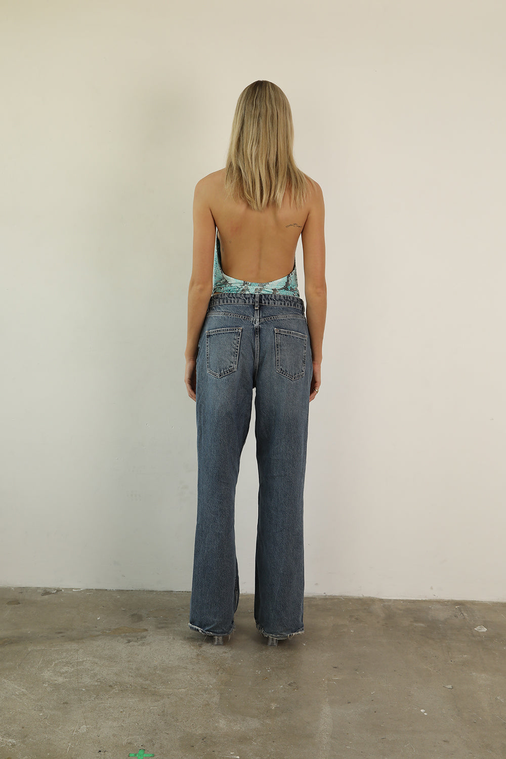 Blue Snakeprint Top · Ivy by Junie ·