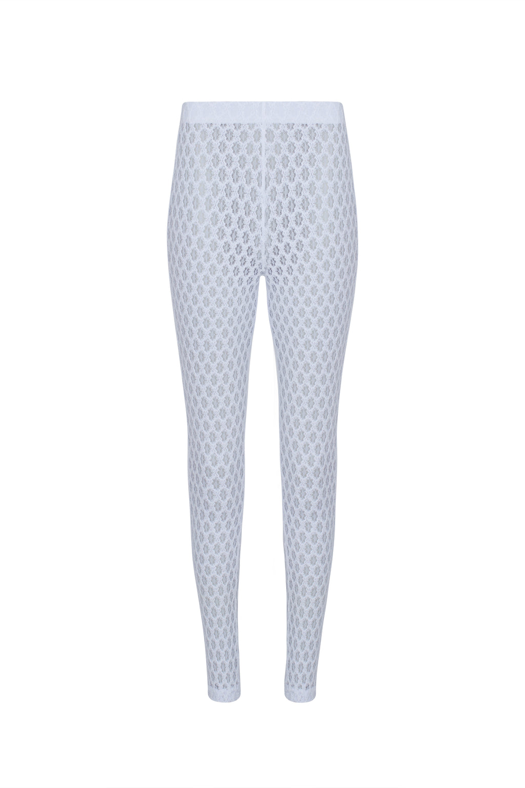 Capri Pants - White Lace