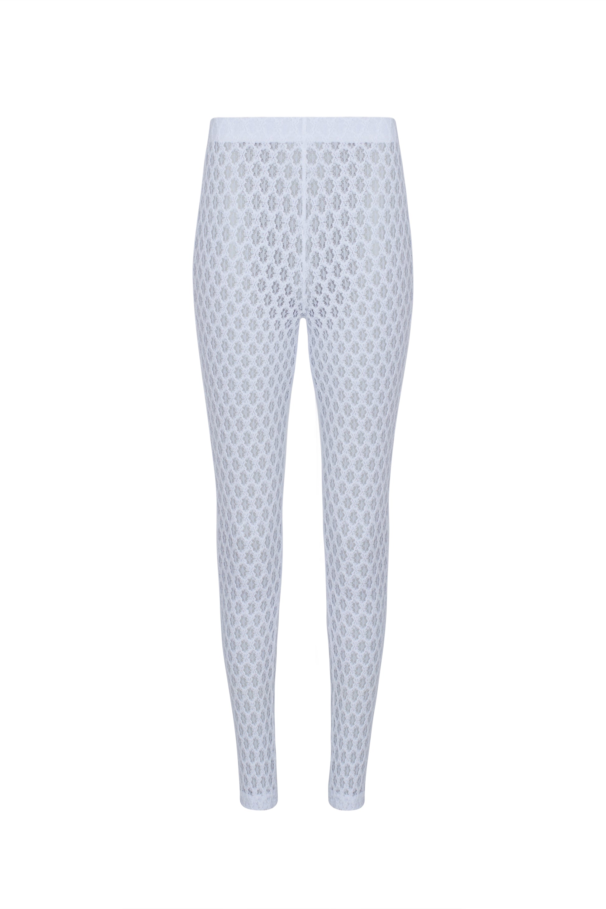 Capri Pants - White Lace