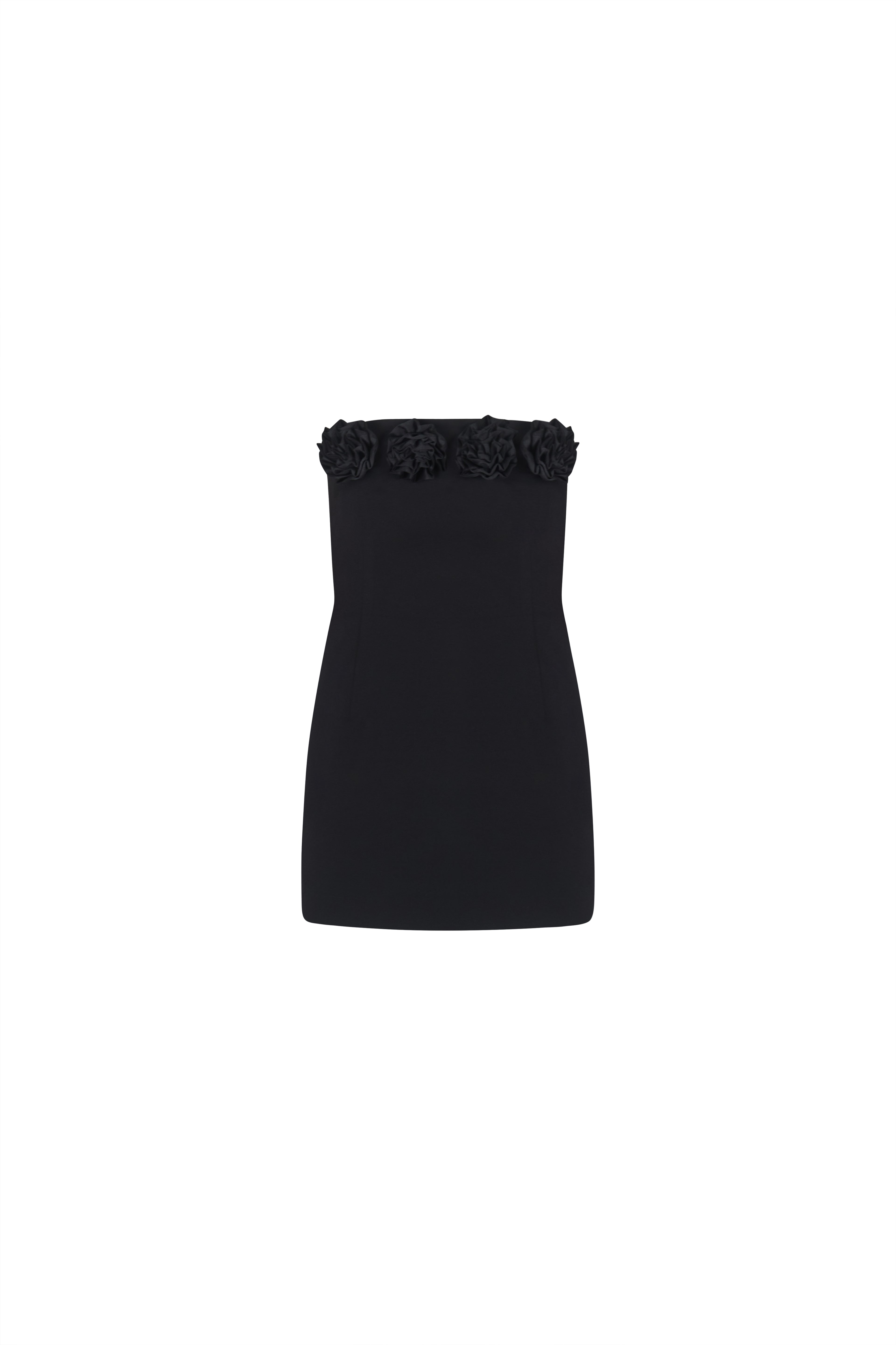 Black Crepe Mini Dress · Chia by Junie · Made in London