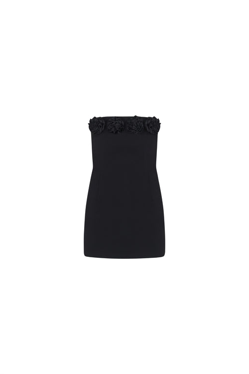 Black Crepe Mini Dress · Chia by Junie · Made in London