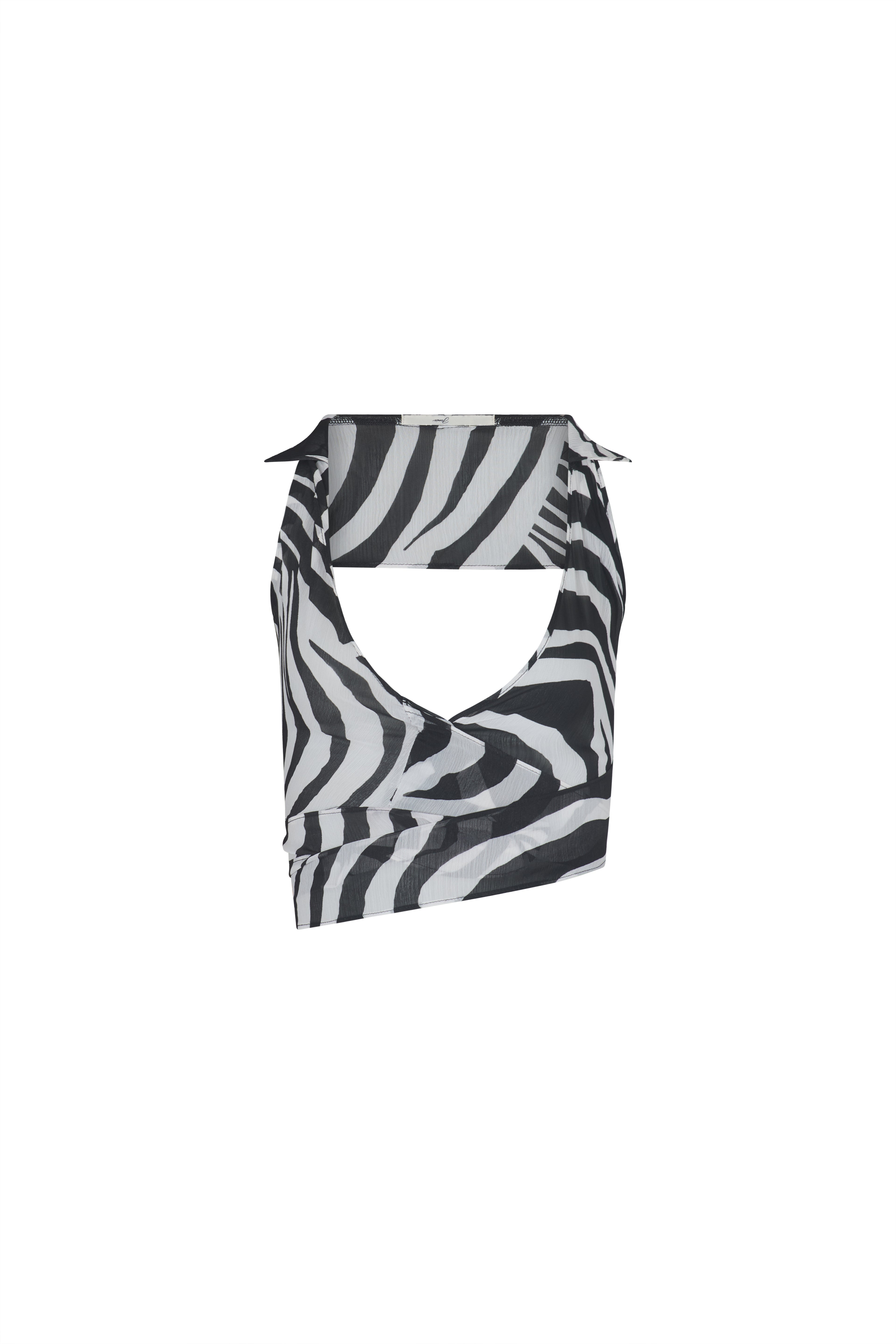 Zebra Chiffon Top · Harper by Junie · Made in London