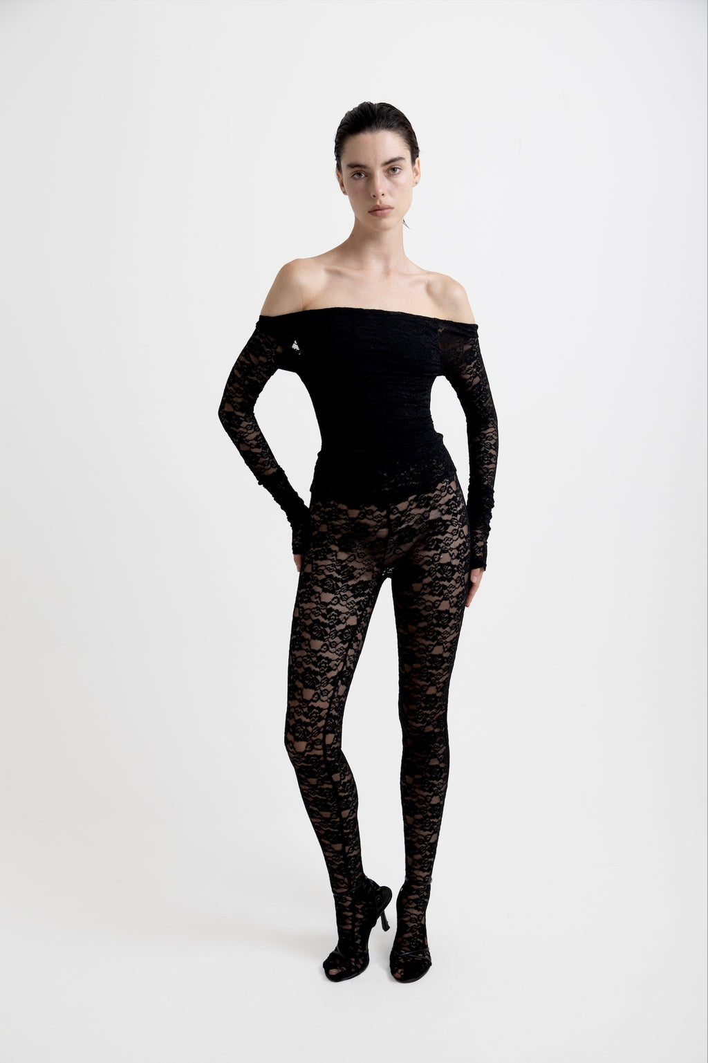 Lia Set - Black Lace