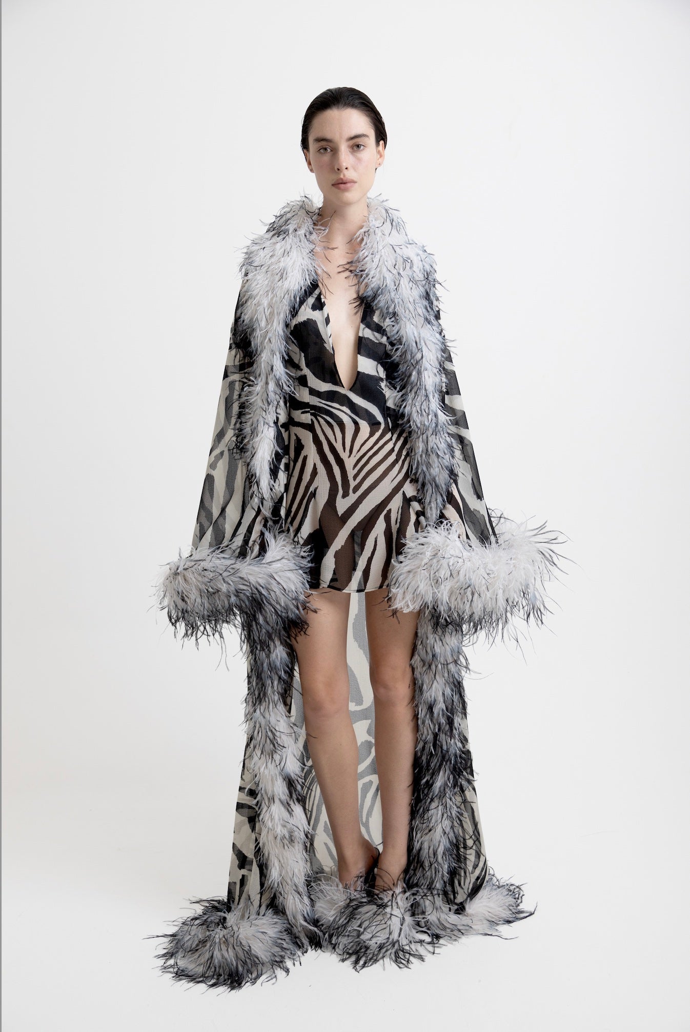 Maya Robe - Zebra