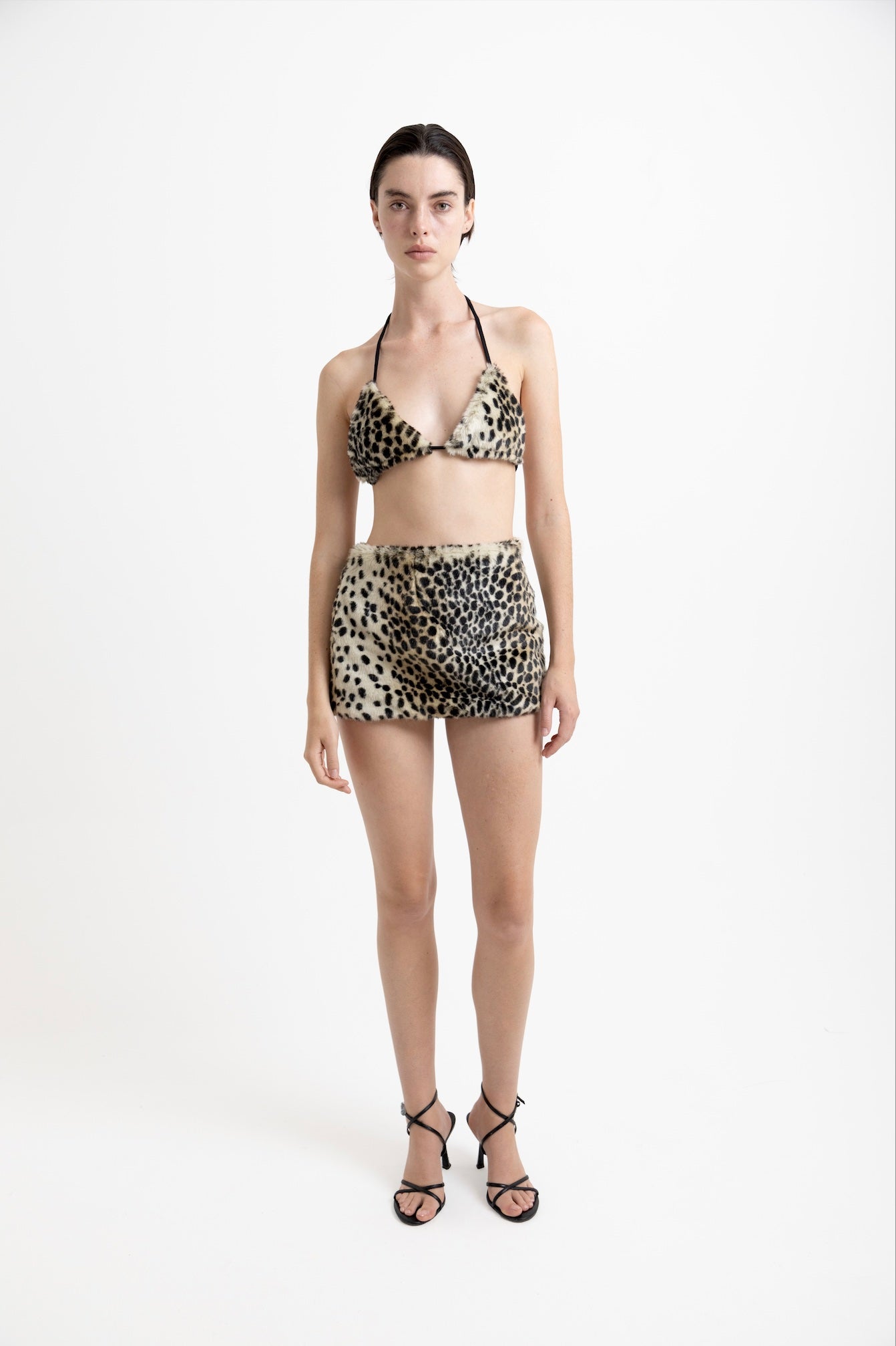 Leopard Faux Fur Skirt · Dani by Junie · Made in London