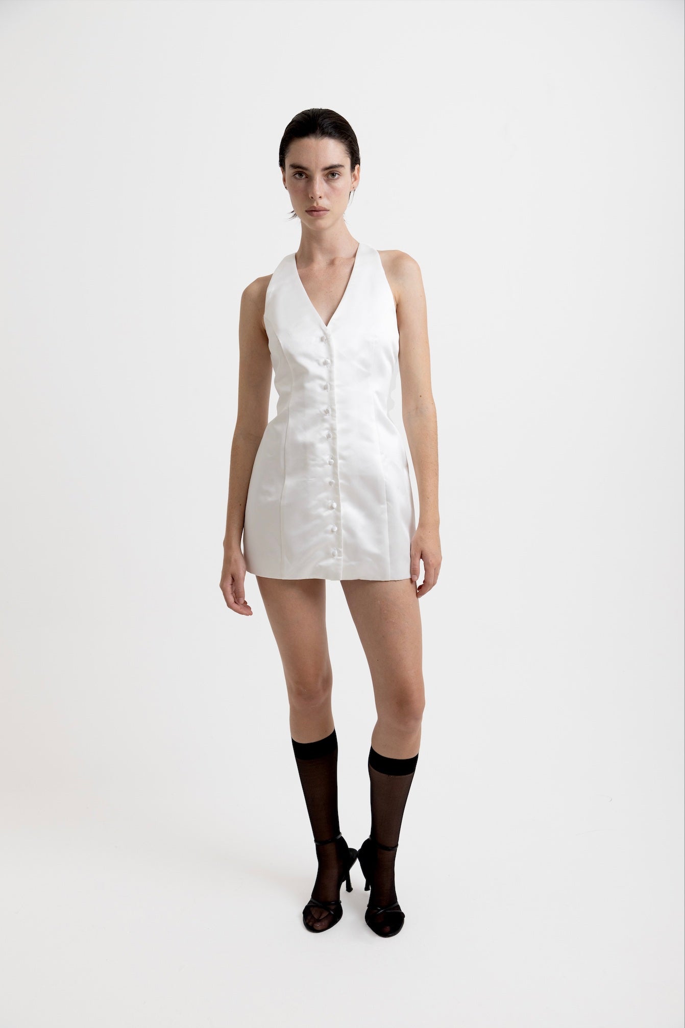 Ivory Satin Dress · Zita by Junie · Made in London