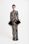 Zebra Chiffon Dress · Immy by Junie · Made in London