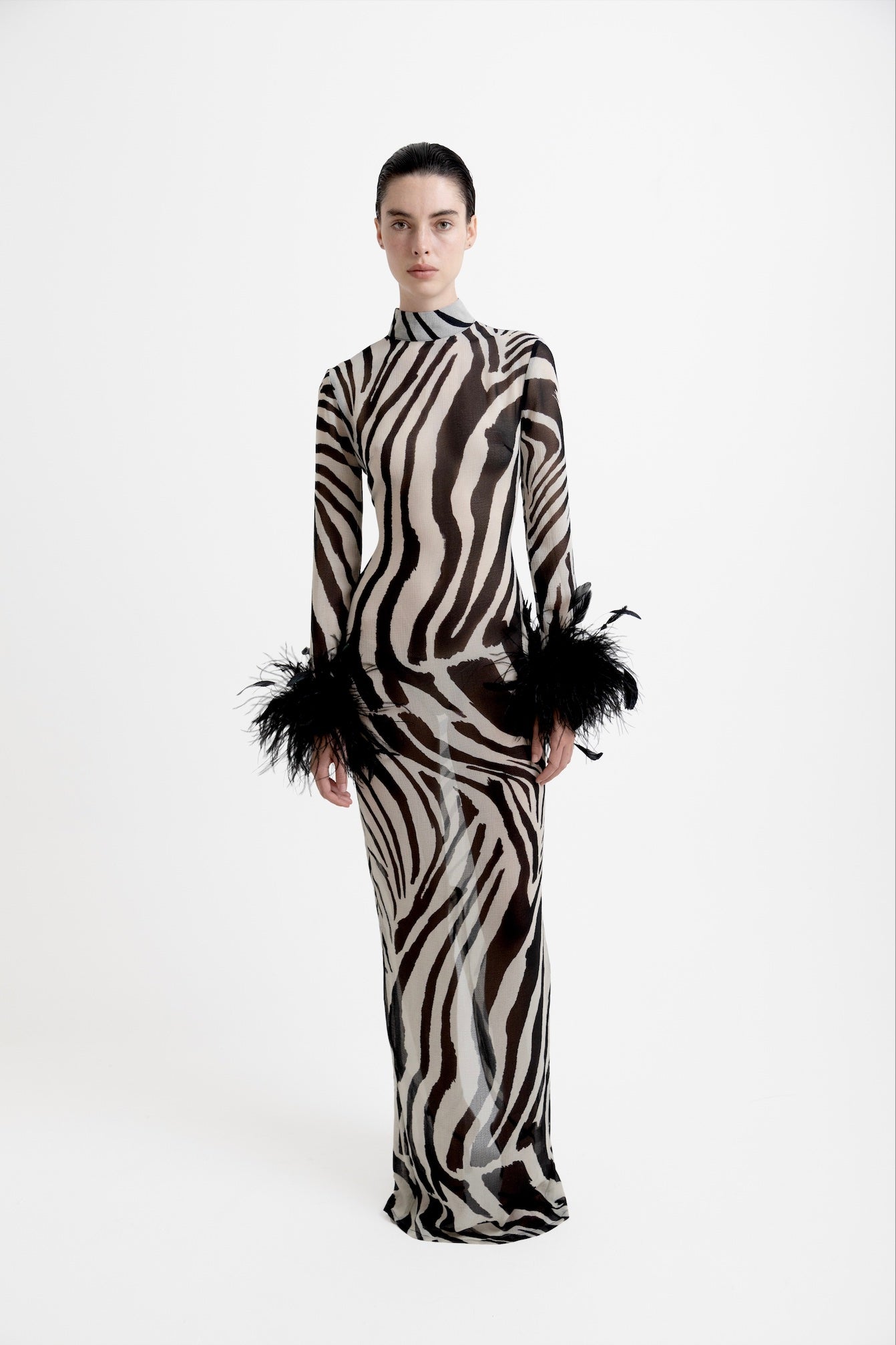 Zebra Chiffon Dress · Immy by Junie · Made in London