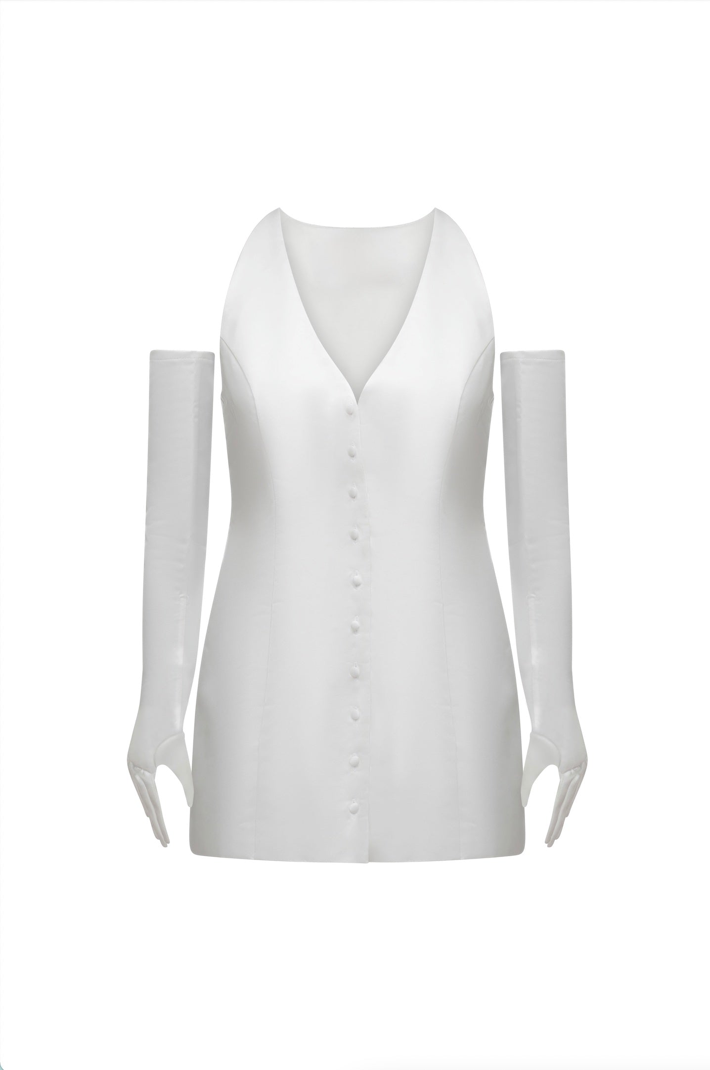 Ivory Satin Dress · Zita by Junie · Made in London