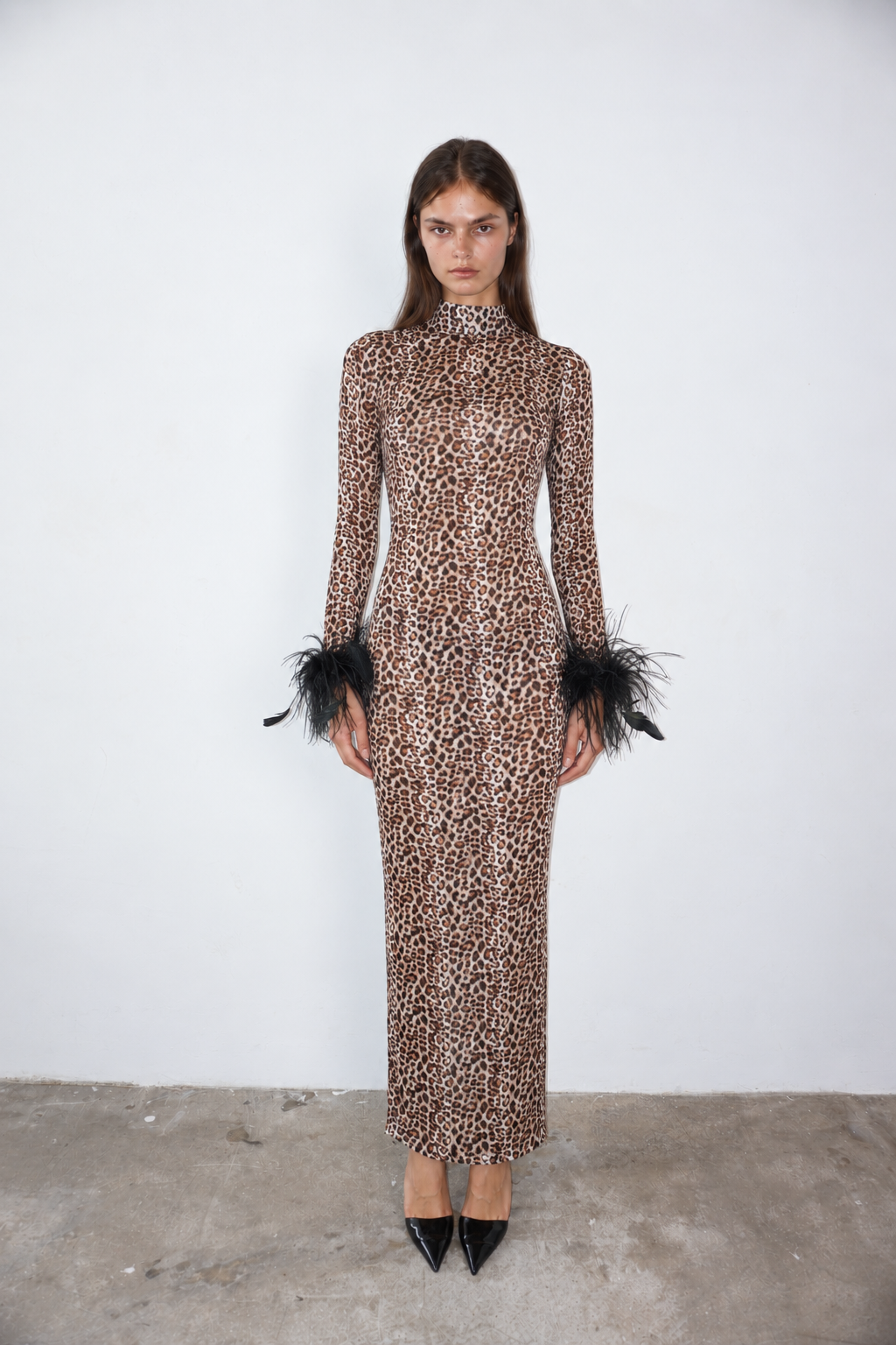 Leopard Black print Chiffon Dress · Immy by Junie ·