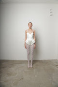 Ivory Satin Bodysuit · Ami by Junie · Made in London