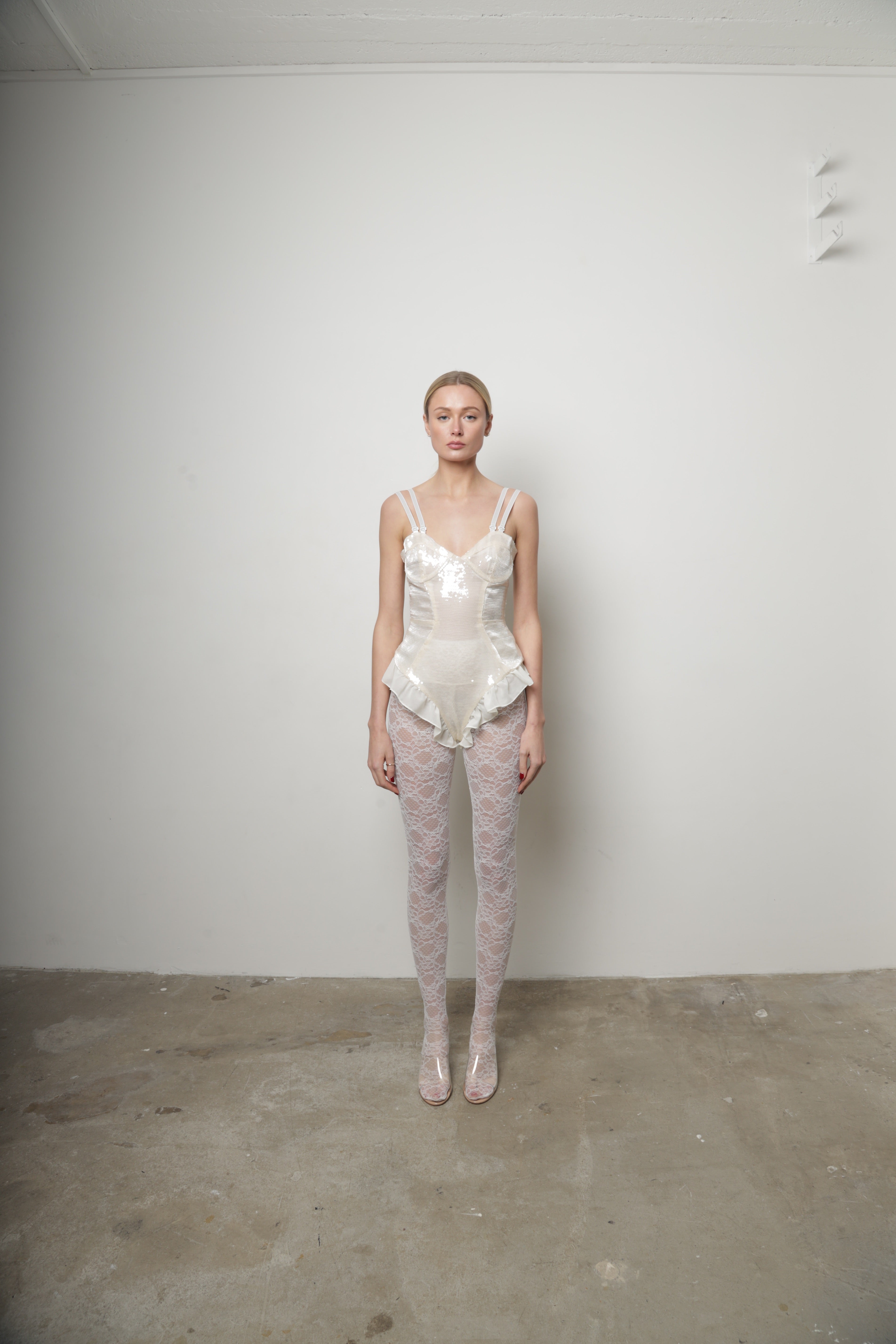 Ivory Sequin Bodysuit · Ami by Junie · Made in London